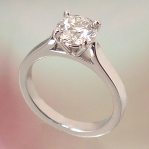Ring Cobalt Diamond Engagement Ring